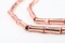 The Bead Chest Copper Bamboo-Shaped Beads, Full Strand of Quality Metal Spacers for DIY Jewelry Design